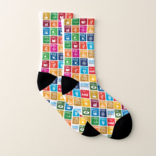 UN 17 Sustainable Development Goals Necktie Socks