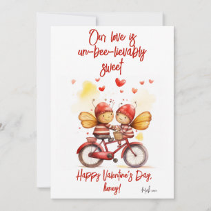Un-bee-lievably sweet Valentines Card