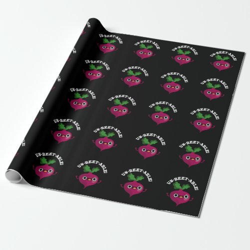 Un_beet_able cute Veggie Beet Pun  Wrapping Paper