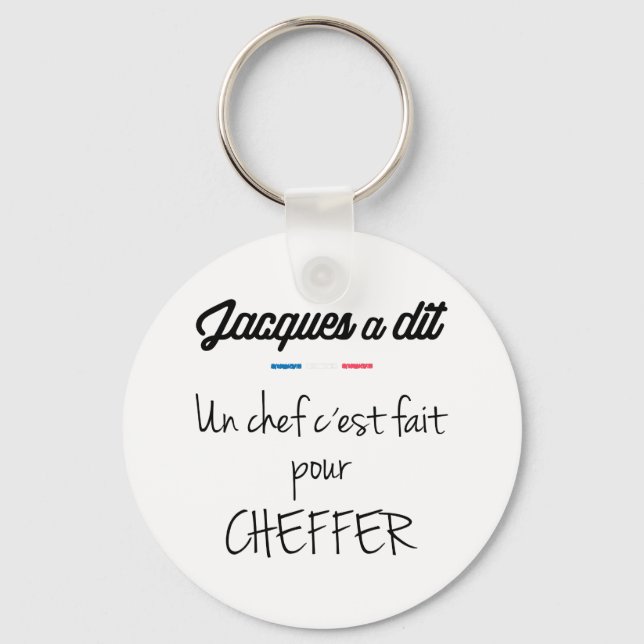 Un chef c est fait pour cheffer keychain (Front)
