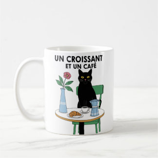 Un Croissant Cat Coffee Mug