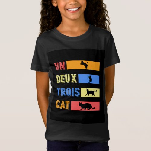 Un Deux Trois Cat T_Shirt