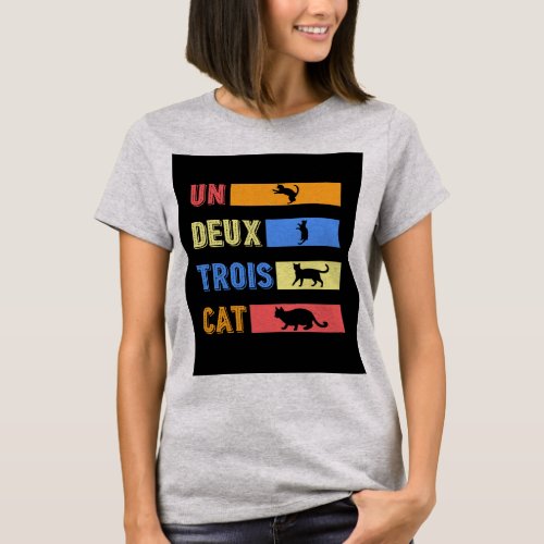 Un Deux Trois Cat T_Shirt