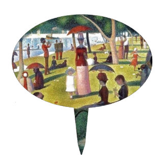 Un dimanche après-midi à l'Îl by Georges Seurat Cake Topper