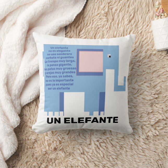 un elephante throw pillow (Blanket)