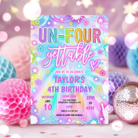 Un-Four-Gettable Neon Glow 4th Birthday Party
