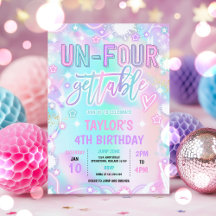Un-Four-Gettable Neon Glow 4th Birthday Party