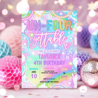 Un-Four-Gettable Neon Glow 4th Birthday Party