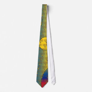 Un Hermano Magnífico Colombia Flag Colors Pop Art Tie