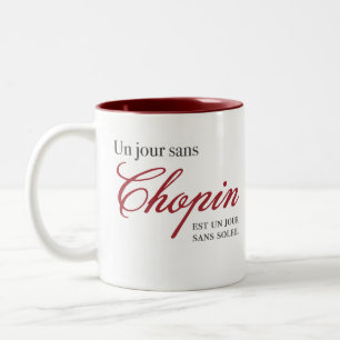 Un jour sans Chopin ... Two-Tone Coffee Mug