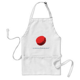un macaron fraise par jour! adult apron