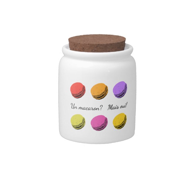 Un macaron? Mais oui! Candy Jar (Front)