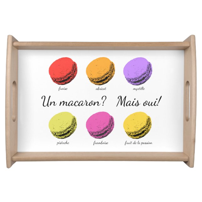 Un macaron? Mais oui! Serving Tray (Front)