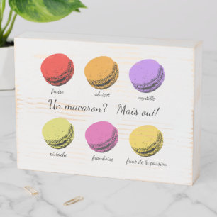 Un macaron? Mais oui! Wooden Box Sign