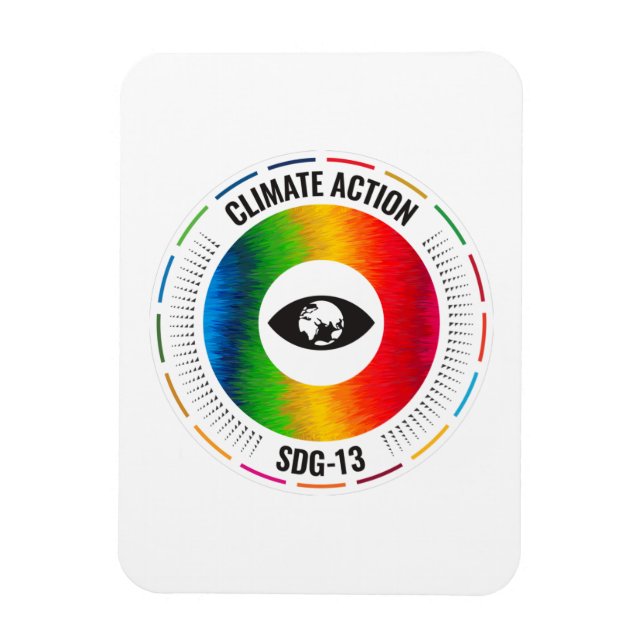 UN SDG Global Goals Climate Action Magnet (Vertical)