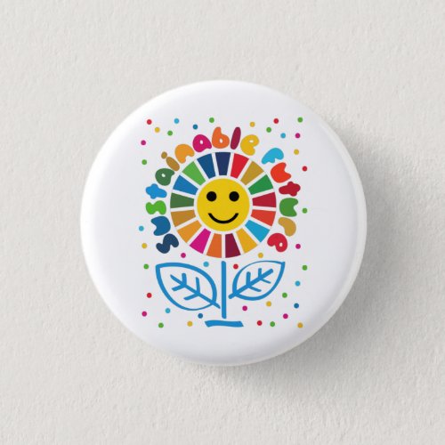 UN SDGs Global Goals 2030 Sustainable Future Button