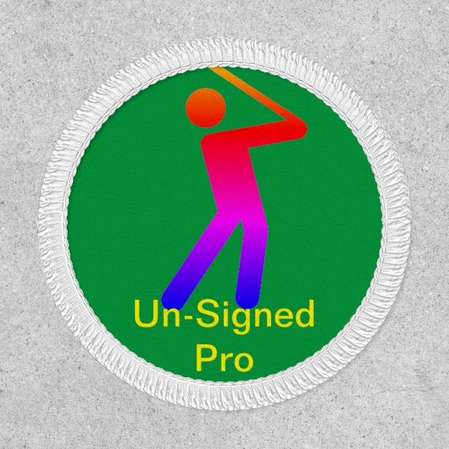Un-Signed Pro Circle 3" Circle, Iron-On Patch (Front)