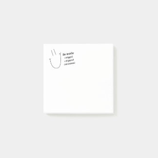Un sourire post-it notes