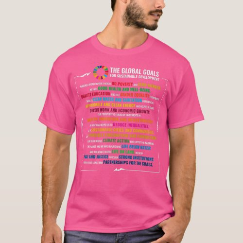 UN Sustainable Development Goals SDGs 2030 Trendin T_Shirt