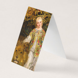 Una and the Lion, 1860 by William Bell Scott Business Card