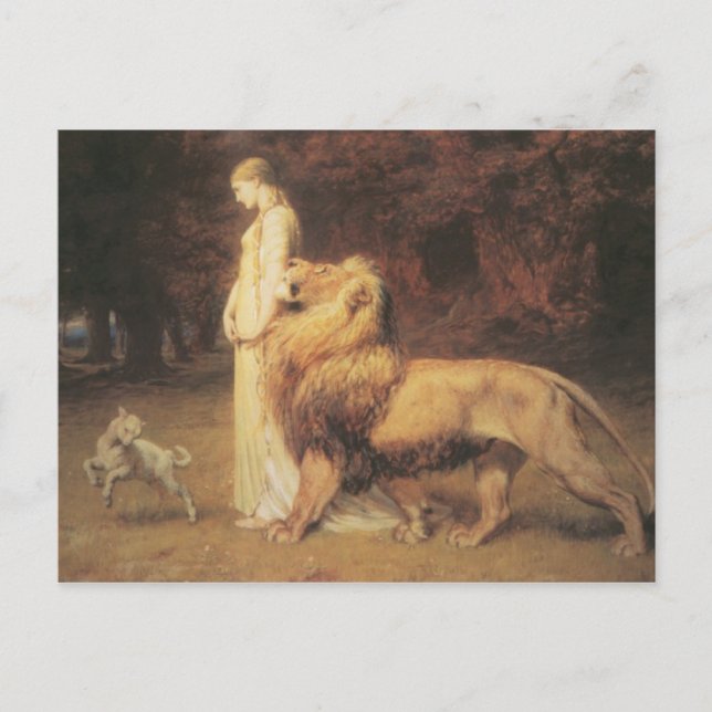 Una and the Lion Postcard (Front)