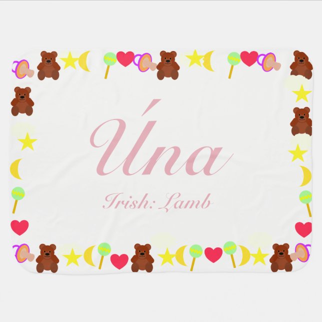 Úna Baby Blanket Template (Horizontal)