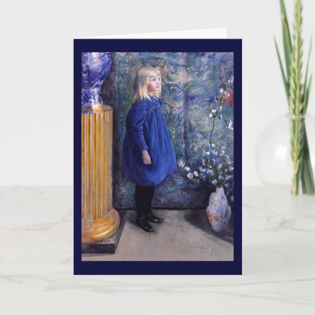 Una in Blue Dress Card (Front)