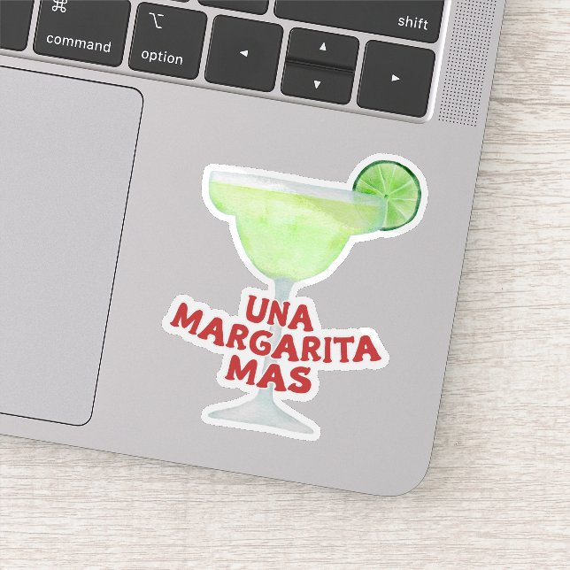 Una Margarita Más, One More Margarita Cocktail Sticker (Detail)