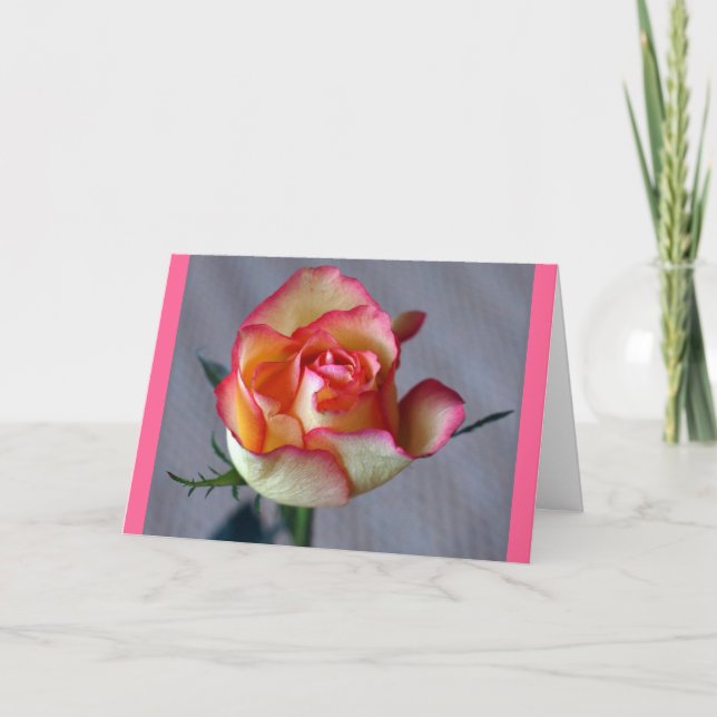 "Una Rosa" Card (Front)