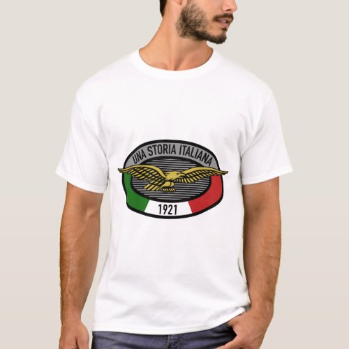 Una Storia Italiana Moto Guzzi   T_Shirt