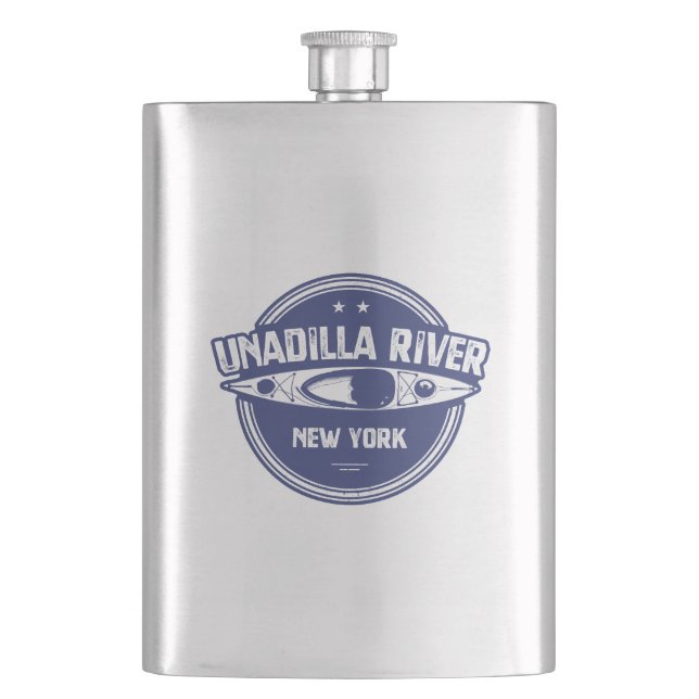 Unadilla River New York Kayak Flask (Front)