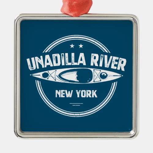 Unadilla River New York Kayak Metal Ornament