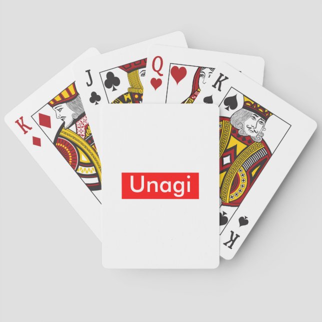 Unagi Label Poker Cards (Back)