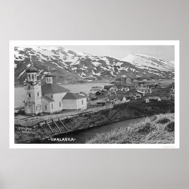 Unalaska, Alaska Church 1914 Poster (Front)