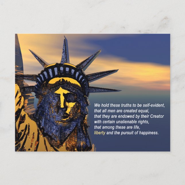 Unalienable Rights Postcard (Front)