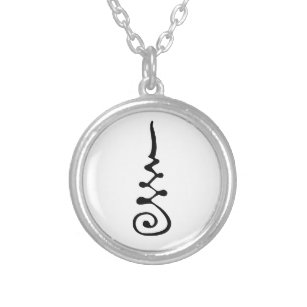 Unalom symbol silver plated necklace
