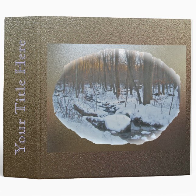 Unami Creek Feeder Stream in Snow Binder (Front/Spine)