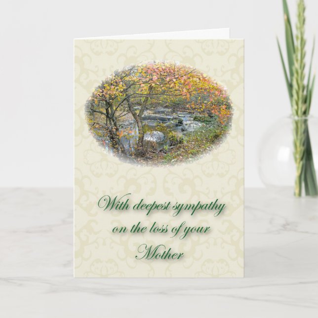 Unami Creek Sympathy Loss of Mother Card (Front)
