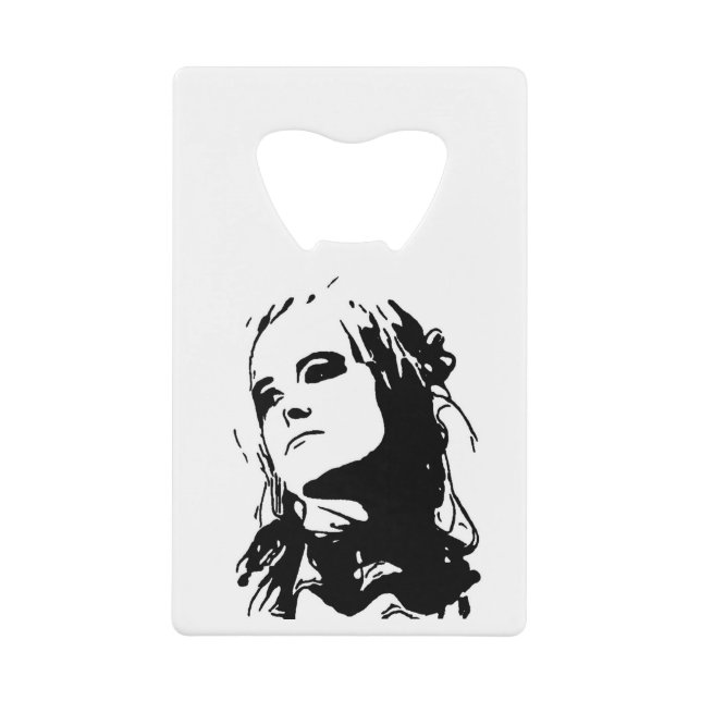 Unamused Credit Card Bottle Opener (Front)