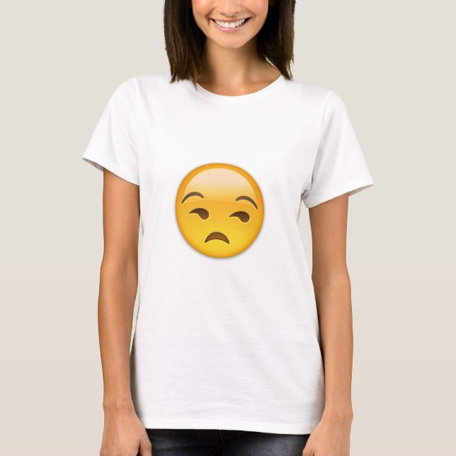 Unamused Face Emoji T-Shirt (Front)