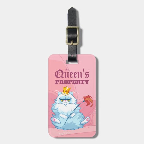 Unamused Queen Persian Cat Luggage Tag