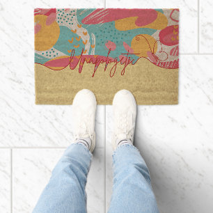 Unapologetic Bold Feminine Statement Fiber Doormat