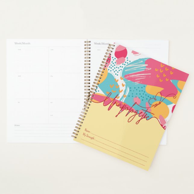 Unapologetic Bold Feminine Statement Planner (Display)
