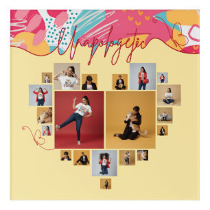 Unapologetic Personalized Feminine Photo Collage Acrylic Print