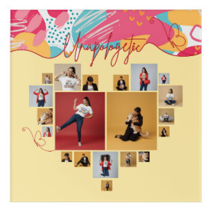 Unapologetic Personalized Feminine Photo Collage Acrylic Print