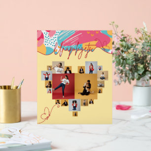 Unapologetic Personalized Feminine Photo Collage Acrylic Sign