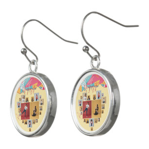 Unapologetic Personalized Feminine Photo Collage Earrings