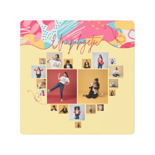 Unapologetic Personalized Feminine Photo Collage Metal Print