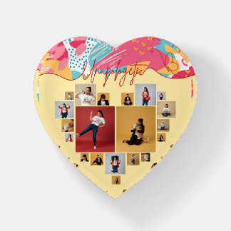 Unapologetic Personalized Feminine Photo Collage Paperweight