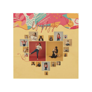 Unapologetic Personalized Feminine Photo Collage Wood Wall Art